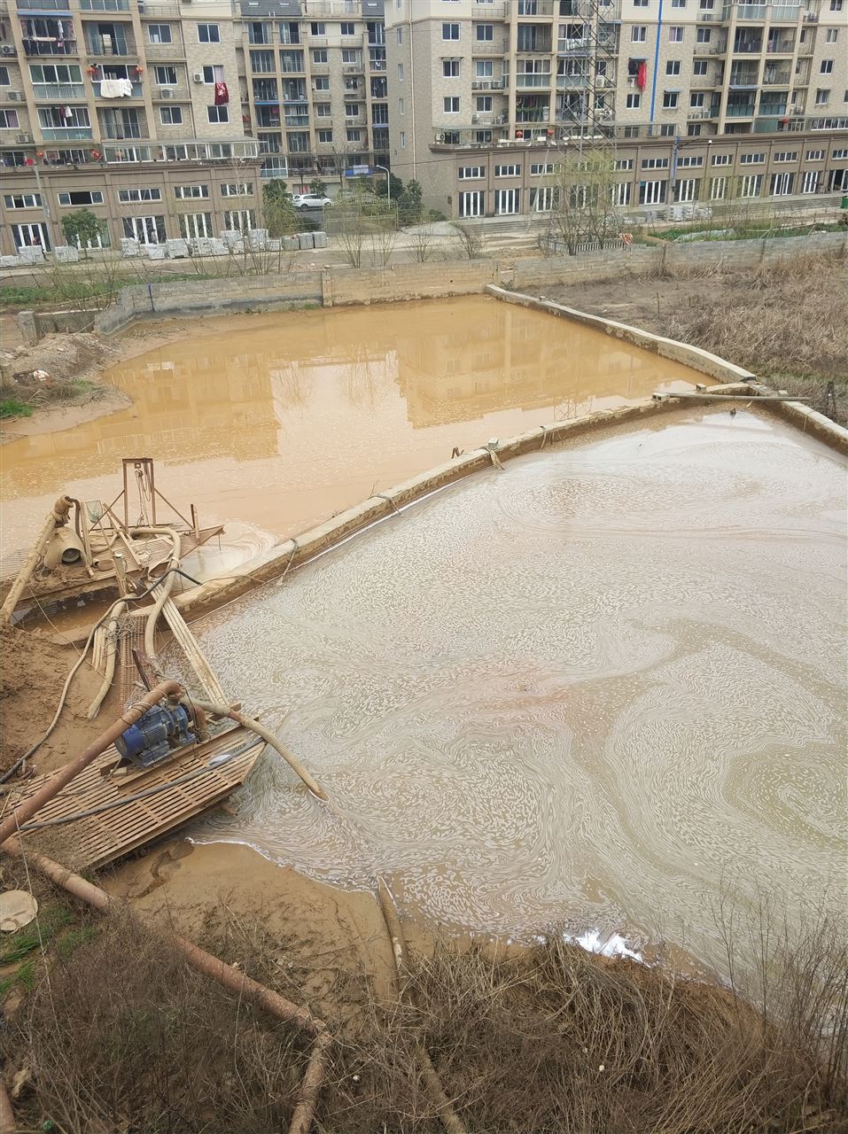 咸安沉淀池淤泥清理-厂区废水池淤泥清淤